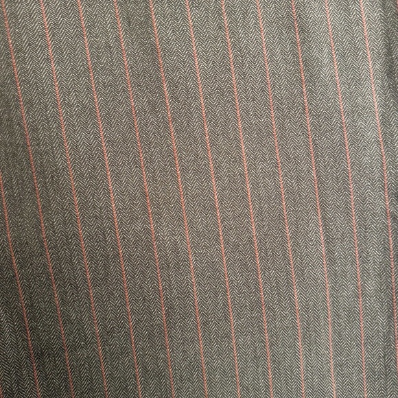 NWT Menswear Inspired Brown Pinstripe Pants Vintage Tailored Women pants size 31 - Picture 5 of 8